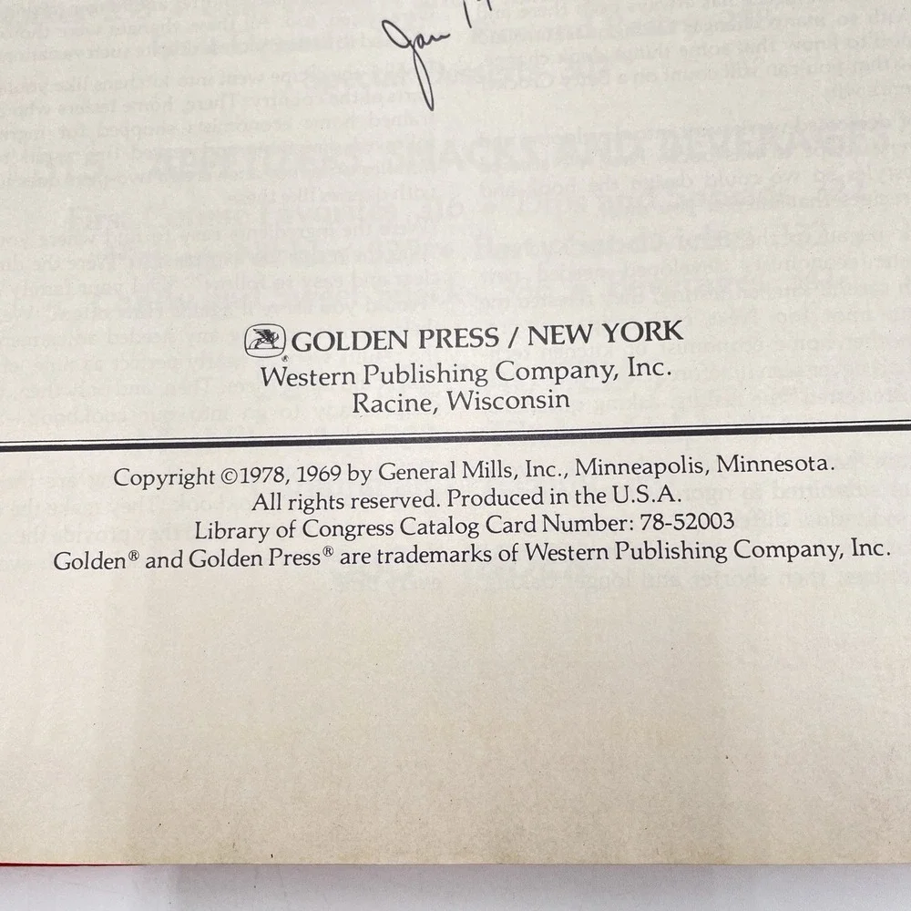 Betty Crockers Cookbook New Revised Golden Bound Beginner Cook Reference 1978